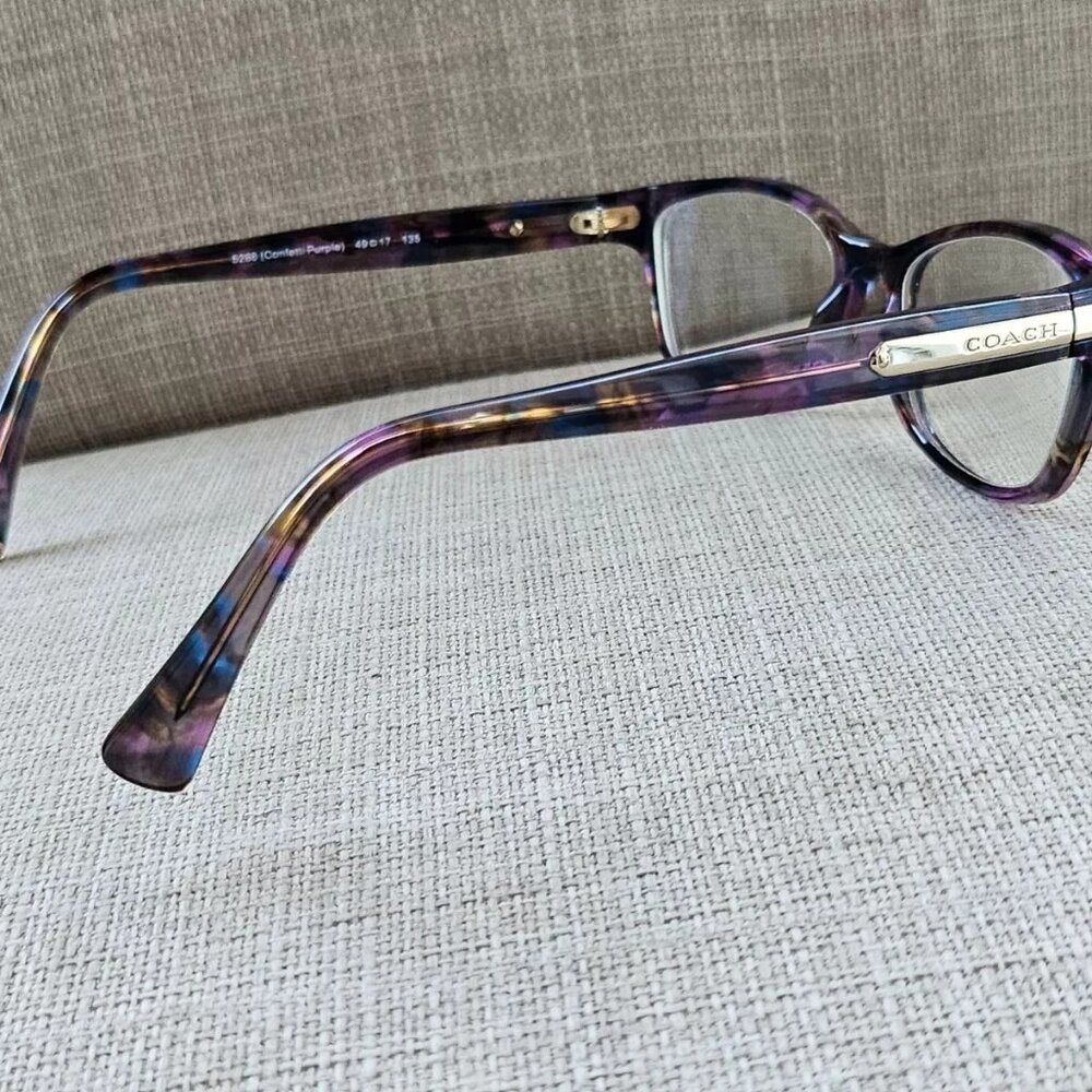Coach Women Eyeglasses/Glasses Frame Confetti Purple 5288 49[]17 135 Eye Wear - Picture 8 of 11